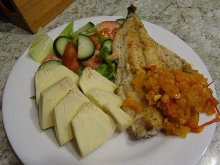 Image result for Roasted Breadfruit & Jackfish Saint Vincent & the Grenadines food